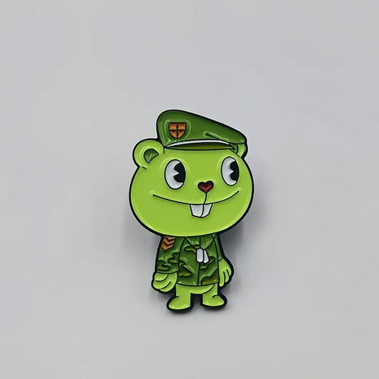 Green Bear Enamel Pin