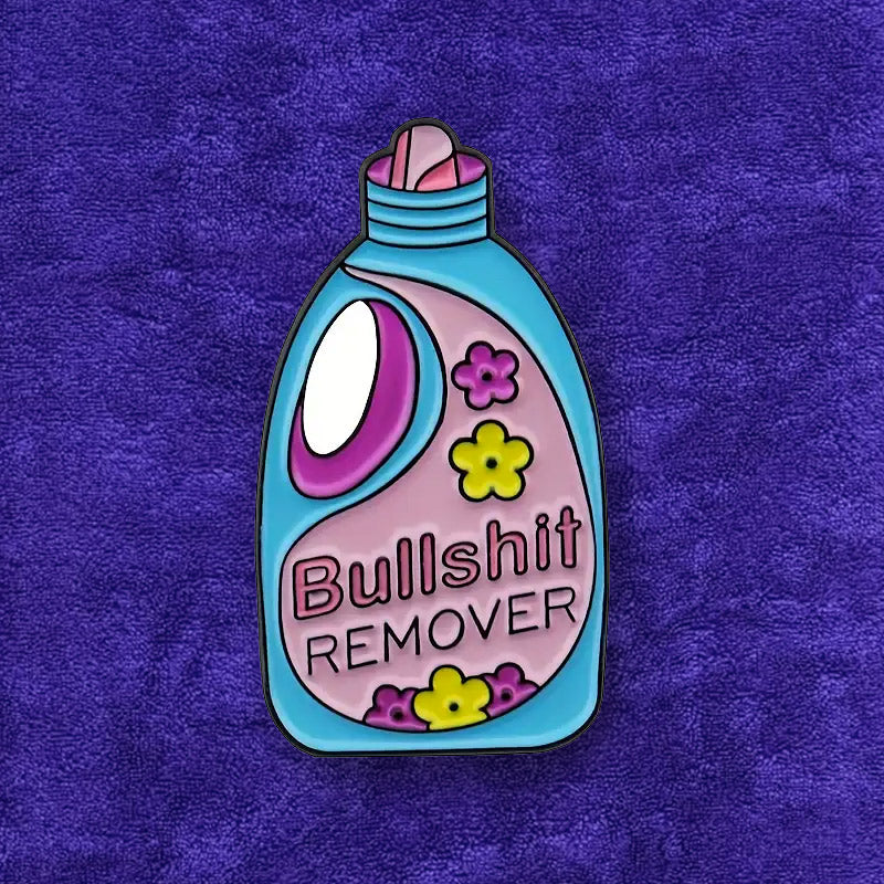 Laundry Detergent Shaped Alloy Brooch Pin