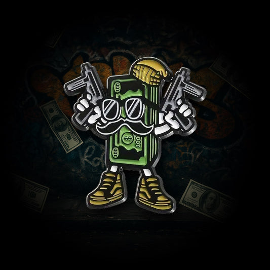 Mr. Hundred Alloy Enamel Pin