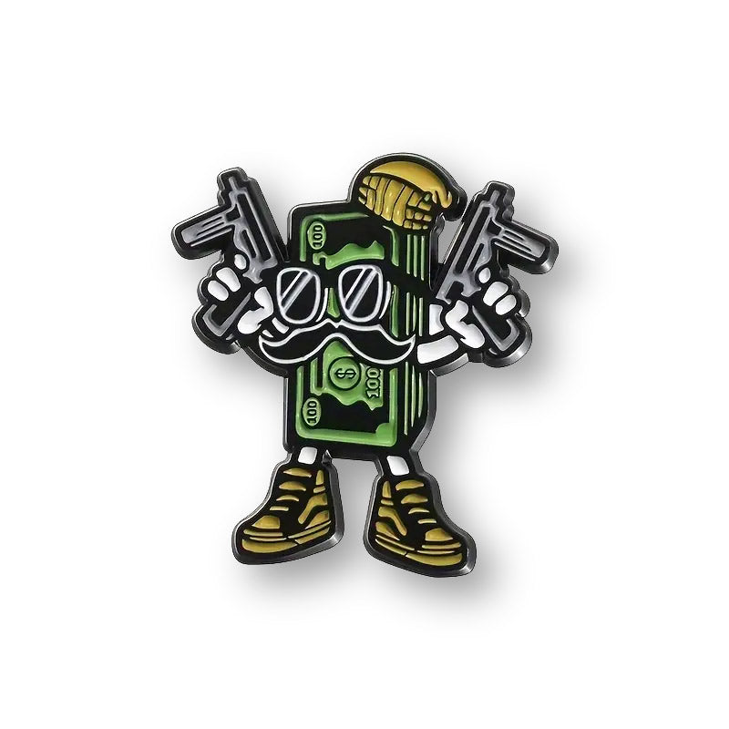 Mr. Hundred Alloy Enamel Pin